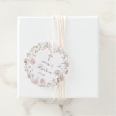 Blozende Bloemen Doop Bedankjes Labels (In situ)