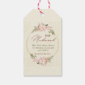 Blozende Bloemen Eid Mubarak Cadeaubijsluiter Eleg Cadeaulabel (Achterkant)