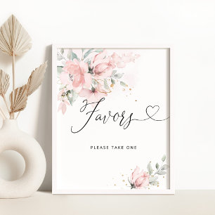Blozende bloemen Favoren neem er een Poster