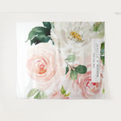 Blozende Bloemen Grote Trouw Achtergrond Foto Boot Wandkleed (Voorkant (horizontaal))