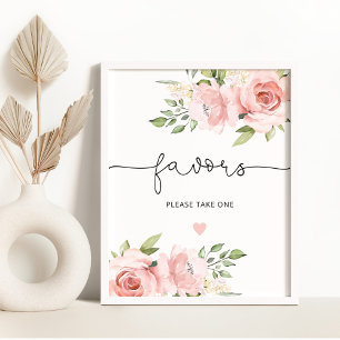 Blozende bloemen Gunsten, neem er een Poster