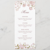 Blozende Bloemen Klassiek Menu (Voorkant)