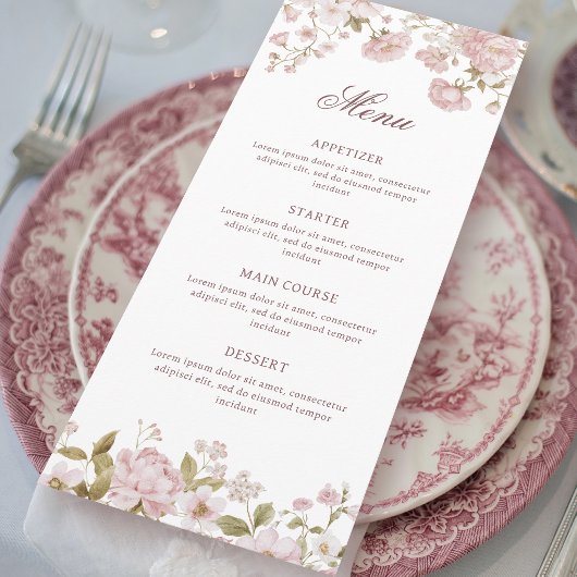 Blozende Bloemen Klassiek Menu