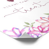 Blozende Bloemen Liefde is een Zoete Behandeling B Poster (Hoek)