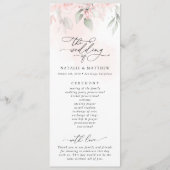 Blozende Bloemen, Roze Bloemen, Groene Planten, Tr Programmakaart (Voorkant)