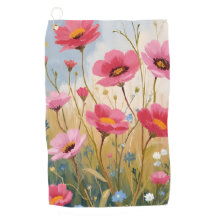 Blozende Bloemen | Roze Bloemenweide Bloemig
