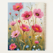 Blozende Bloemen | Roze Bloemenweide Bloemstuk Planner (Achterkant)