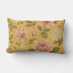 Blozende Bloemen Tuin Vintage Gouden Bloemaccent Kussen