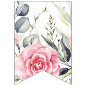 Blozende Bloemen Waterverf Bruids Vlaggenlijn Bann Vlaggetjes (Tweede vlag)