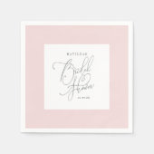 Blozende bloemen waterverf Bruidsdouche Servet (Voorkant)