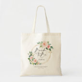 Blozende bloemenkrans Bruid in wording Persoonlijk Tote Bag (Voorkant)