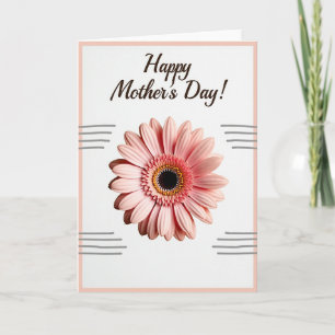 Blozende bloemenpapierkaart kaart