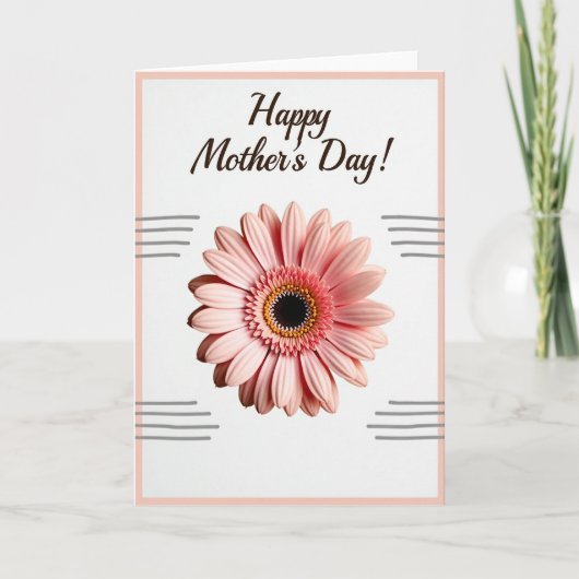Blozende bloemenpapierkaart kaart (Voorkant)