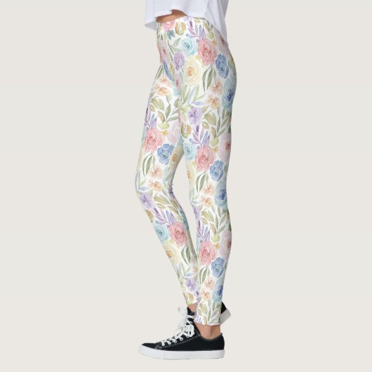 Blozende bloemenprint leggings (Links)