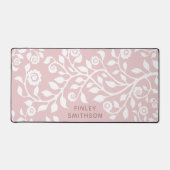 Blozende bloemenswirl sjabloon Elegant Klasse Stij Bureaumat (Voorkant)