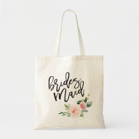 Blozende bloemige bruidsmeisjes cadeaus tote bag (Voorkant)