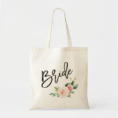Blozende bloemige bruiloft bruid tote bag (Voorkant)
