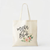 Blozende bloemige moeder van de bruid bruidsmeisje tote bag (Voorkant)