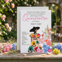 Blozende bloemige Quinceañera 15e verjaardag