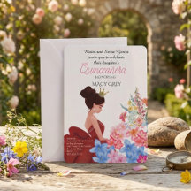 Blozende bloemige Quinceañera 15e verjaardag