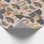 Blozende Boho Geometrisch Inpakpapier (Hoek)
