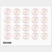 Blozende botanische bloem bruiloft stickers (Vel)