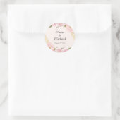Blozende botanische bloem bruiloft stickers (Tas)