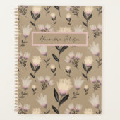 Blozende Botanische Moderne Bloemen Planner (Voorkant)