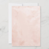 Blozende Bourgogne Aquarel Bruids Bruiloft Brunch Kaart (Achterkant)