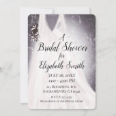 Blozende Bruid Paars Moderne Glam Bruiloft Bridal  Kaart (Voorkant)