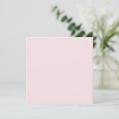 Blozende Bruid Roze Effen Kleur Kaart (Staand voorkant)