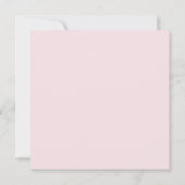 Blozende Bruid Roze Effen Kleur Kaart (Achterkant)