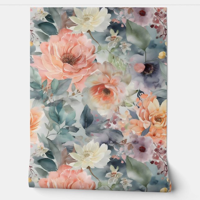 Blozende Bruidsballet Botanisch Behang (Afrollen)