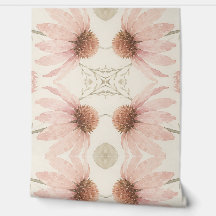 Blozende Coneflower Watercolor Patroon Behang