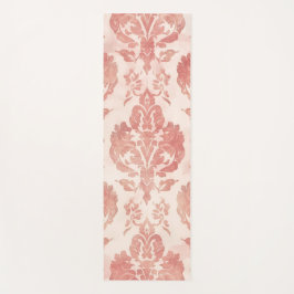 Blozende Damast Waterverf Bloem Vintage Patroon Yogamat