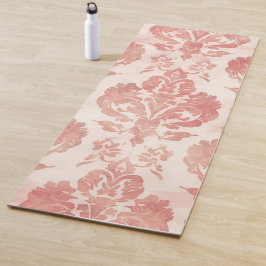 Blozende Damast Waterverf Bloem Vintage Patroon Yogamat