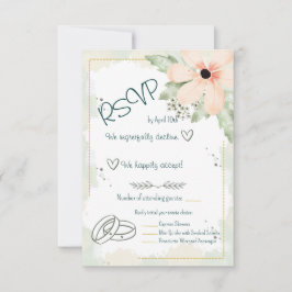 Blozende Echinacea Waterverf Bloemen RSVP Kaartje