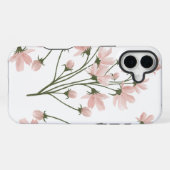 Blozende elegante bloemmotief iPhone hoesje (Achterkant horizontaal)