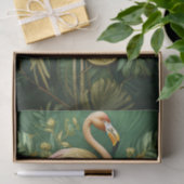 Blozende Flamingo Glanzend Goud, Elegant Tissuepapier (Geschenk)