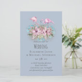 Blozende Flamingo's Tropisch Strand Huwelijk (Staand voorkant)