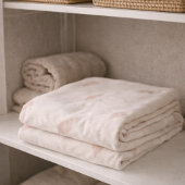 Blozende fluisterbloemblaadjes fleece deken