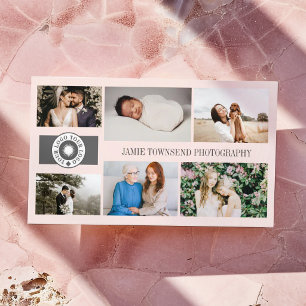 Blozende foto-collage professionele fotograaf logo visitekaartje