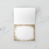 Blozende Glitter Bruidsjurk Bruiloft Dankkaart Bedankkaart (Binnen)