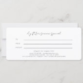 Blozende Gouden Glans Gradiënt Salon Cadeaubon (Achterkant)
