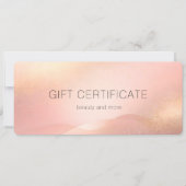 Blozende Gouden Glans Gradiënt Salon Cadeaubon (Voorkant)