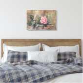 Blozende Gratie Roos Canvas Afdruk (Insitu (Slaapkamer))