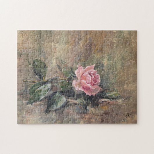 Blozende Gratie Roos Legpuzzel (Horizontaal)