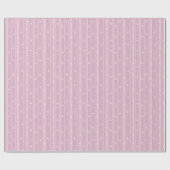 Blozende Hart Strepen Patroon Cadeaupapier (Vlak)