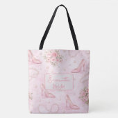 Blozende Hoge Hak Bruids Elegantie Tote Bag (Voorkant)
