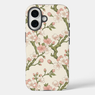 Blozende Kersenbloesemtak Zachte Roze Bloemen iPhone 16 Hoesje